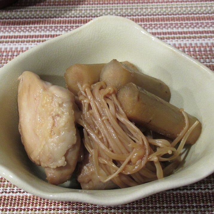 鶏もも肉とごぼうのさっぱり煮